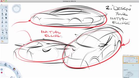 How to sketch cars in perspective (the easier way) - YouTube