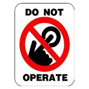 Amazon.com: P1521 DO NOT OPERATE WARNING SAFETY SIGN POSTER PRINT ...