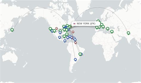 American Airlines Route Map