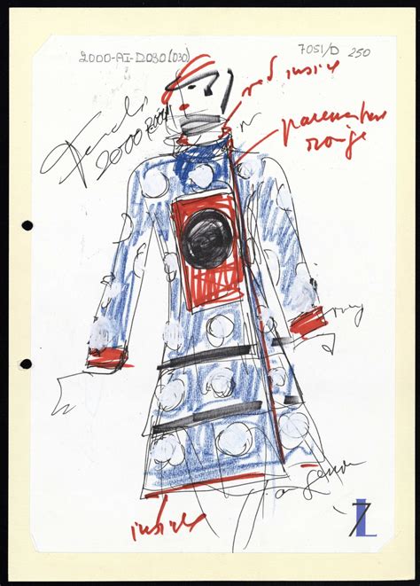 Sketches by Karl Lagerfeld for Fendi [PHOTOS]