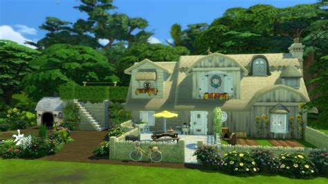 COTTAGE LIVING | The Sims 4 | Speed Build - YouTube