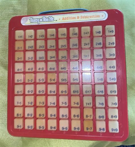 VINTAGE TOUCH 'N Tell Me Math Addition & Subtraction Press and See Galoob 1981 $1.99 - PicClick