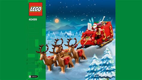 LEGO 40499 Santa's Sleigh (4K) - building instructions - YouTube