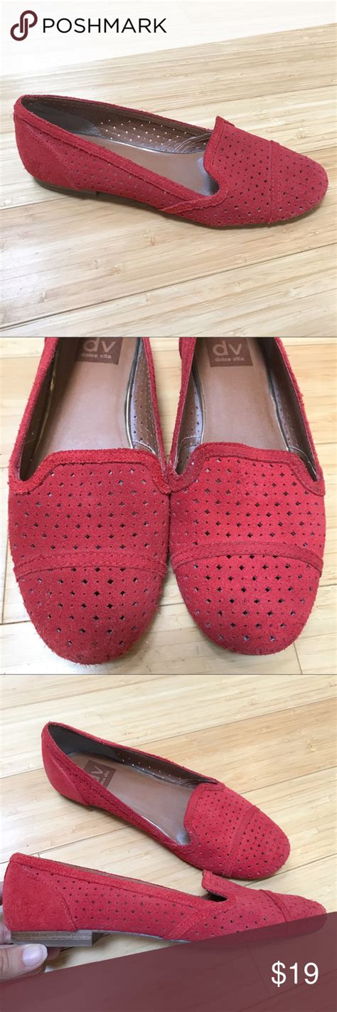 DV by Dolce Vita red loafer flats, 7. | Red loafers, Loafer flats, Loafers