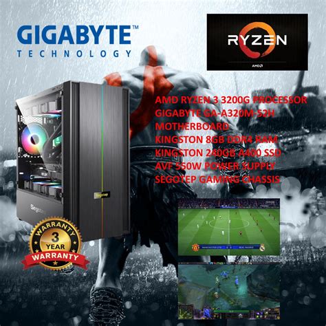 AMD RYZEN 3 3200G/8GB/240GB GAMING DESKTOP | Shopee Malaysia