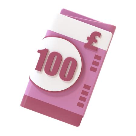 Premium 5 Pound Note 3D Icon download in PNG, OBJ or Blend format