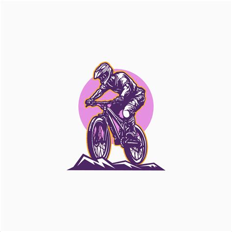 Mountain bike logo emblem vector image 35152389 Vector Art at Vecteezy