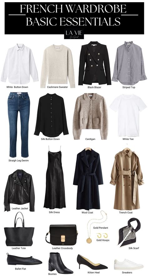 French Wardrobe Essentials You Need | La Vie On Grand | Classic style ...