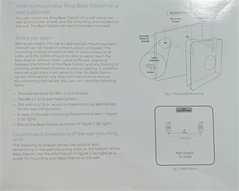 The Ring alarm installation guides talks about using 2 #8 x 1in screws ...