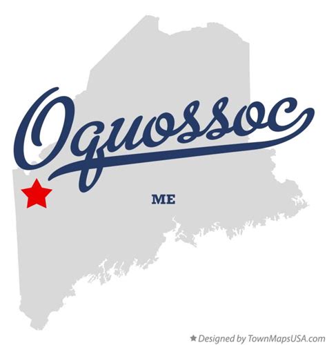 Map of Oquossoc, ME, Maine