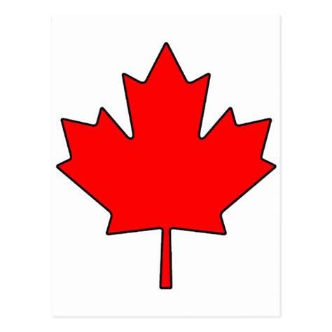 Canadian Maple Leaf Canada National Symbol Postcard | Zazzle