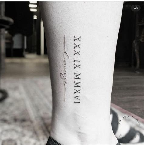 roman numerals tattoos | Roman tattoo, Roman numbers tattoo, Roman ...