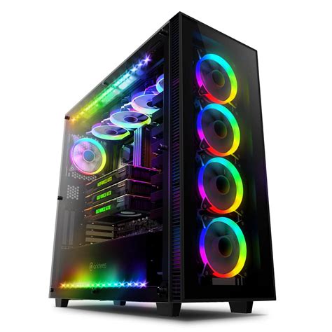 Buy anidees AI Crystal XL RGB V3 Full Tower Tempered Glass PC Case (System is not Included,Water ...