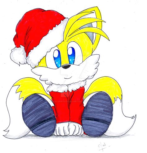 Tails the fox Merry christmas -4 2015 by EROS-ARISTOTELES-ART on DeviantArt