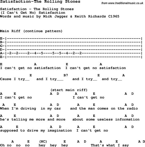 Blues Guitar lesson for Satisfaction-The Rolling Stones, with Chords ...