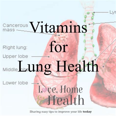 Restore Your Lungs with the Right Vitamins! - Love, Home and Health