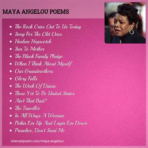 Maya Angelou Poetry Books