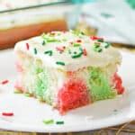 Christmas Jello Poke Cake (Easy Recipe!)