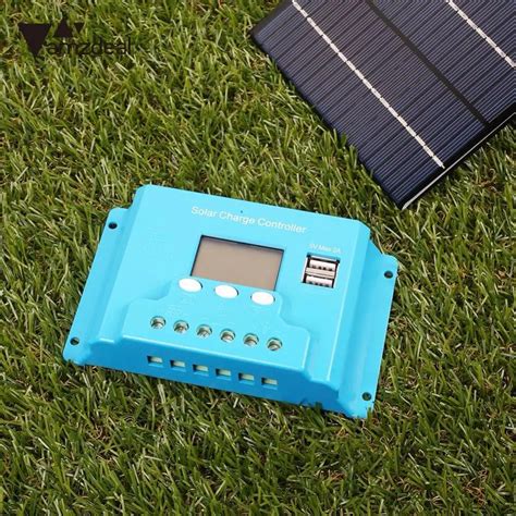 amzdeal 10A LCD Solar Panel Regulator Charge Controller Solar System ...