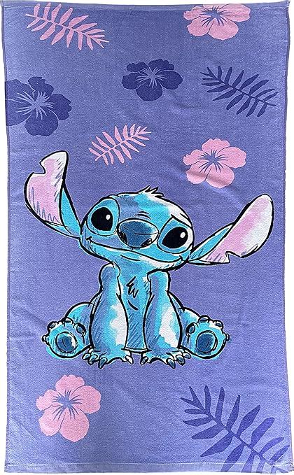 Disney Stitch Beach Towel Kids Swim Bath Towels for Children Tv Show Gift for Boys Girls 70 x ...