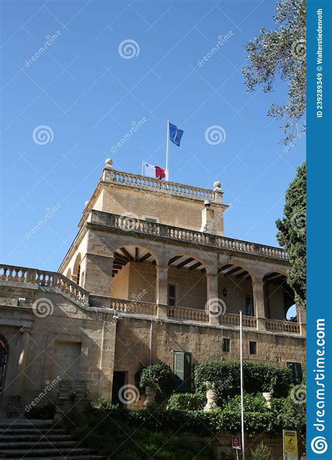 The Official Residence of the President of Malta Stock Image - Image of ...