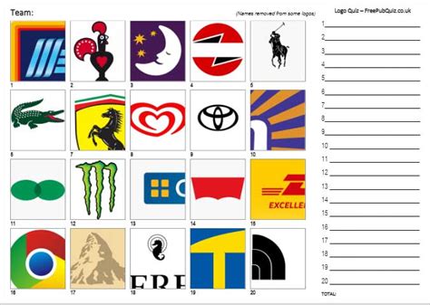 Printable Logo Quiz Worksheet Worksheet Online 460 | Hot Sex Picture