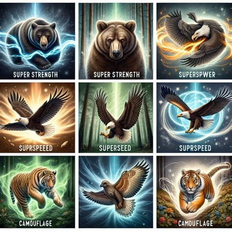 Superpowered Animals in Natural Habitat | AI Art Generator | Easy-Peasy.AI