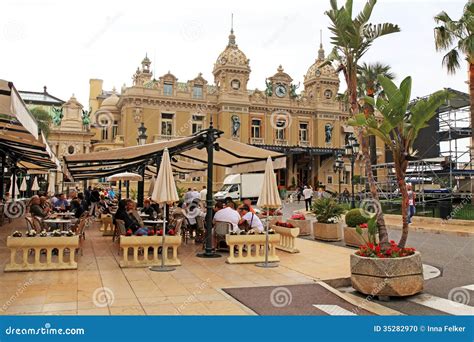 Casino Monte-Carlo and Cafe De Paris in Monte Carl Editorial Image ...