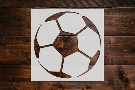 Soccer Ball Stencil Reusable Soccer BallStencil Art Stencil | Etsy