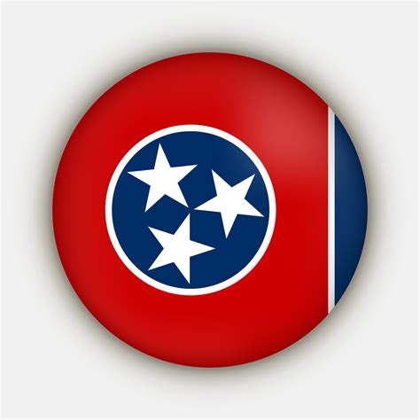 Tennessee state flag. Vector illustration. 12735031 Vector Art at Vecteezy