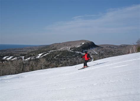 Alpine skiing Lutsen Mountains Lutsen Minnesota USA