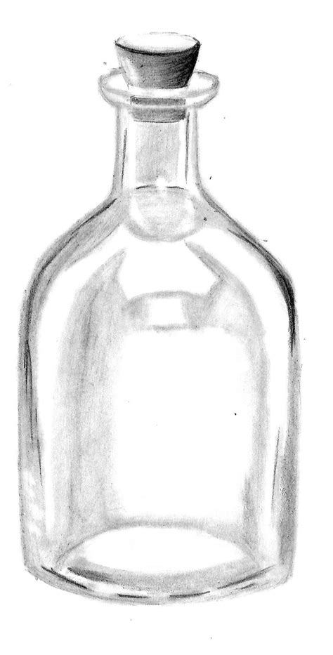 Images Of Glass Bottle Drawing