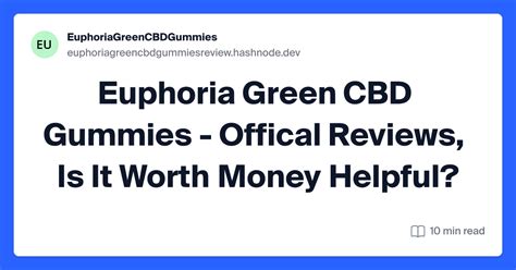 Euphoria Green CBD Gummies