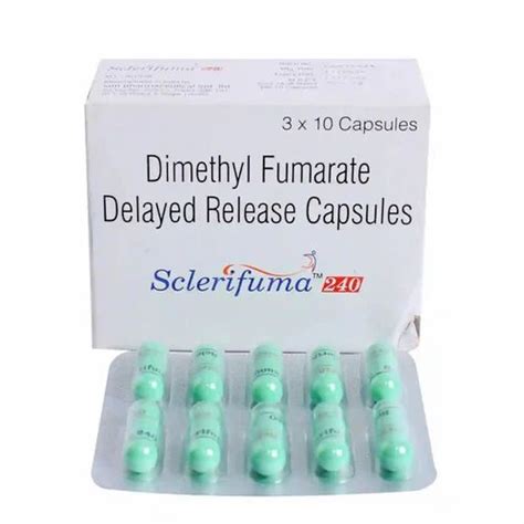 Sclerifuma 240 Capsule DR, Dosage Form: Dimethyl Fumarate (240mg ...