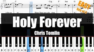 🎹Chris Tomlin - Holy Forever Sheet + Lyrics + Chords Piano Easy Tutorial🎹 Chords - Chordify