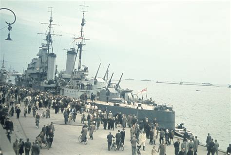 The cruiser HMS Dido in Copenhagen, 9 May 1945 [3792 x 2546] : WarshipPorn