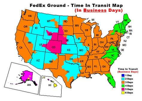 Fedex Shipping Time Map