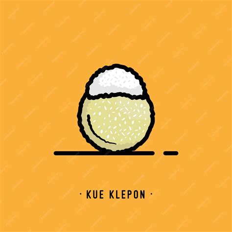 Premium Vector | Simple hand drawn kue klepon vector