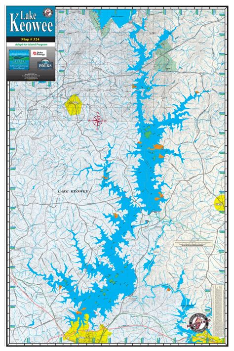 Map Of Lake Keowee - Zip Code Map