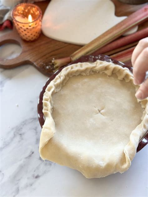 Rhubarb Custard Pie - Most Delicious Life