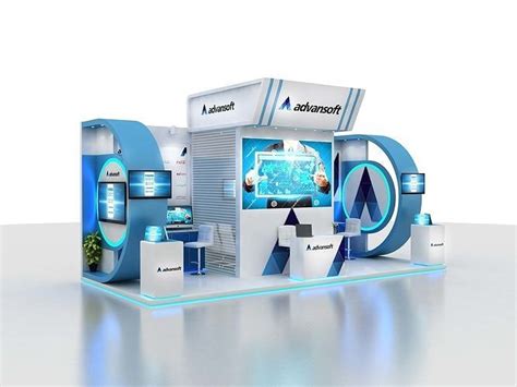 Exhibition booth design 3D model | CGTrader