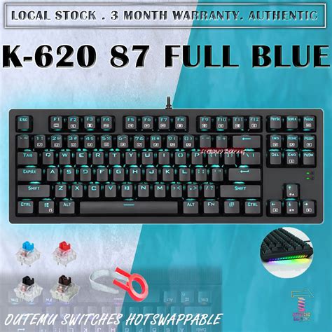 K-620 REAL Mechanical Keyboard Hot-Swappable Single Color (Full 87 keys ...