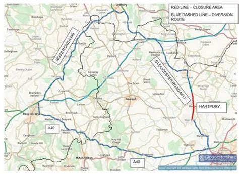 Huge 40-mile diversion for A417 two-mile overnight closure - Gloucestershire Live