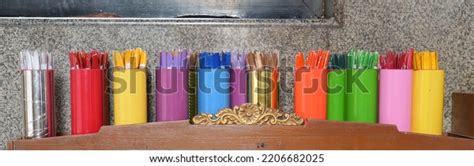 Fortune Sticks Seamsi Thai Temple Stock Photo 2206682025 | Shutterstock