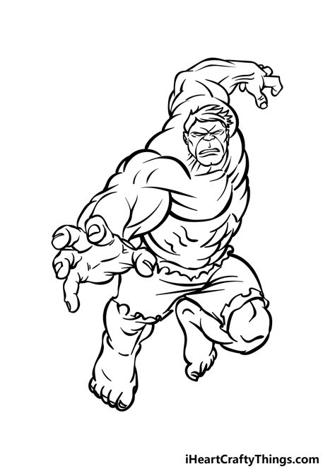 Cool Easy Incredible Hulk Draw - Williams Mades1970