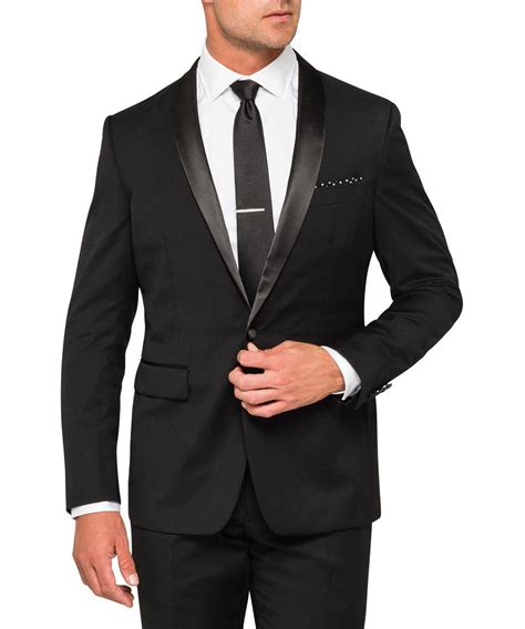 Van Heusen Euro Tailored Fit Tuxedo Jacket | Men's Suits | Van Heusen Australia