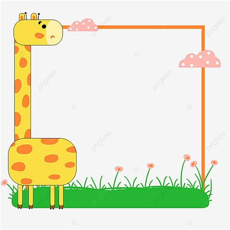 Original PNG Image, Original Cartoon Animal Border, Small Fresh, Frame ...