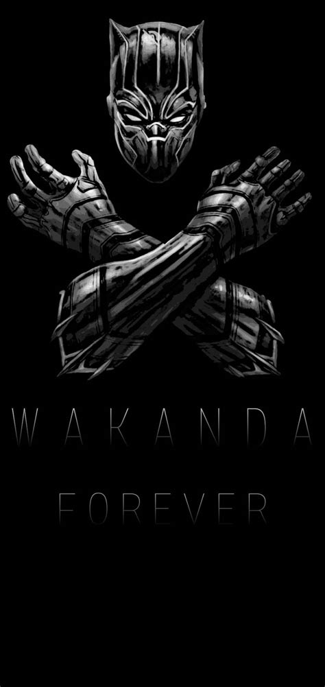 Download Black Panther Wakanda Forever Logo Wallpaper | Wallpapers.com