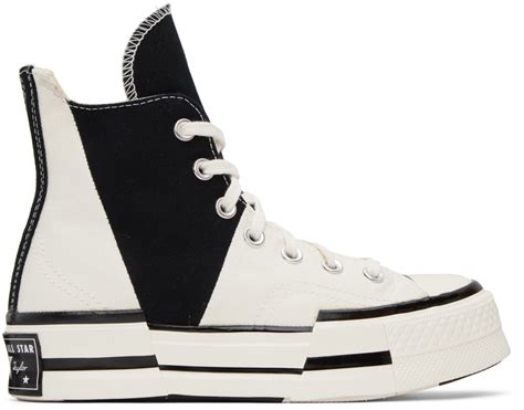 Black & White Chuck 70 Plus Sneakers by Converse on Sale