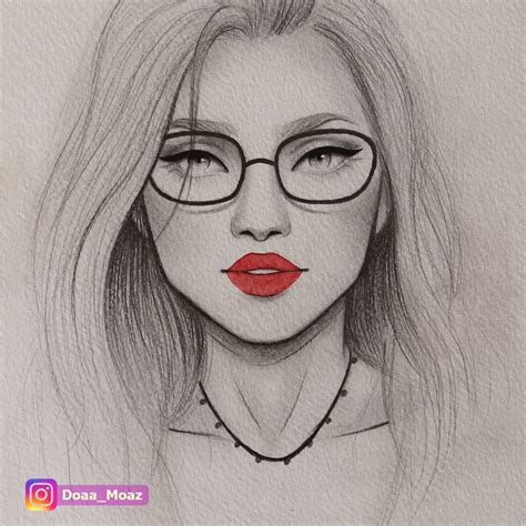 Woman Portrait Drawing